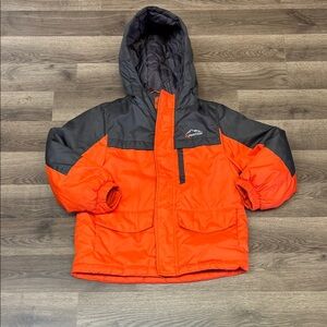 Expedition Boy’s 6-7 Orange and Gray Puffer Jacket